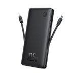 پاور بانک 10000 میلی آمپر ساعتی بیسوس مدل BASEUS AIRPOW DUAL-CABLE
