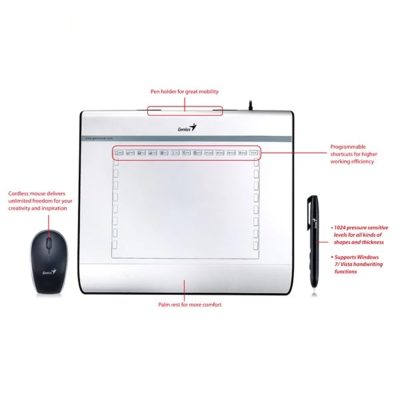قلم نوری و موس پن جنیوس مدل GENIUS EASYPEN I608X