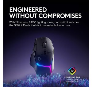 نقد و بررسی موس بی سیم گیمینگ لاجیتک مدل LOGITECH G502 X PLUS