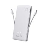 پاور بانک 10000 میلی آمپر ساعتی بیسوس مدل BASEUS AIRPOW DUAL-CABLE