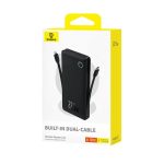 پاور بانک 10000 میلی آمپر ساعتی بیسوس مدل BASEUS AIRPOW DUAL-CABLE