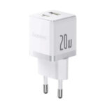 شارژر دیواری 20 وات بیسوس مدل BASEUS PALM FAST CHARGER C+U 20W EU