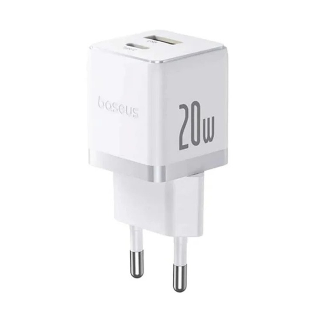 شارژر دیواری 20 وات بیسوس مدل BASEUS PALM FAST CHARGER C+U 20W EU