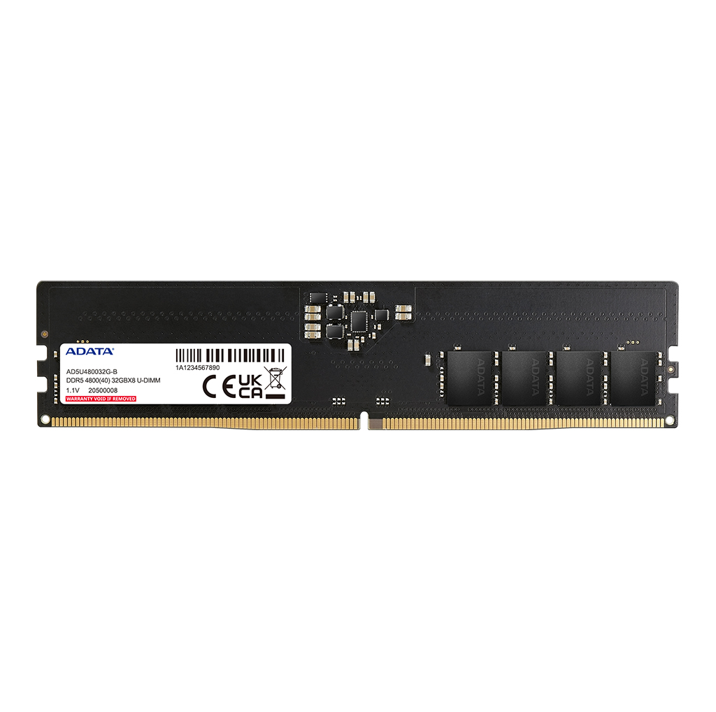 رم دسکتاپ تک کاناله 16 گیگابایتی ای دیتا مدل ADATA 16GB 4800MHZ DDR5 U-DIMM