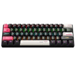 کیبورد گیمینگ اونیکوما مدل ONIKUMA G55 RGB, مکانیکال سوئیچ قهوه ای, TENKEYLESS