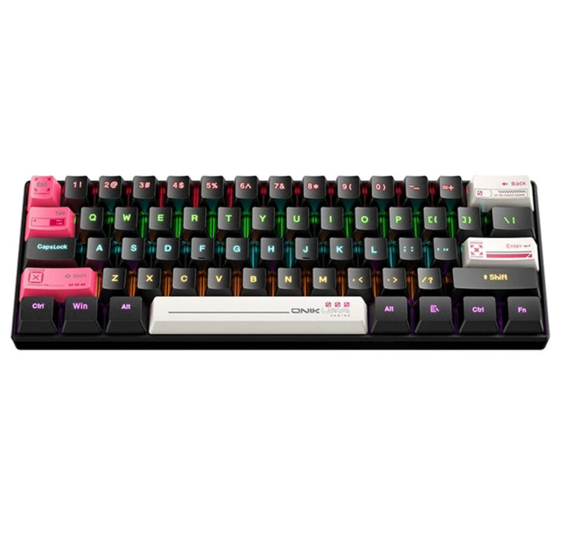 کیبورد گیمینگ اونیکوما مدل ONIKUMA G55 RGB, مکانیکال سوئیچ قهوه ای, TENKEYLESS