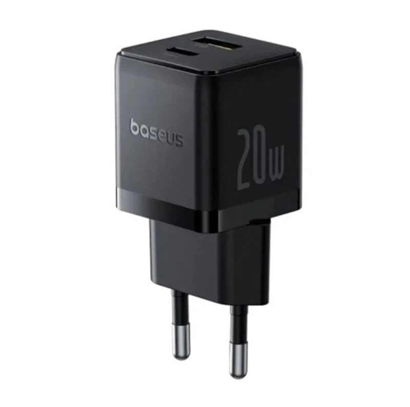 شارژر دیواری 20 وات بیسوس مدل BASEUS PALM FAST CHARGER C+U 20W EU