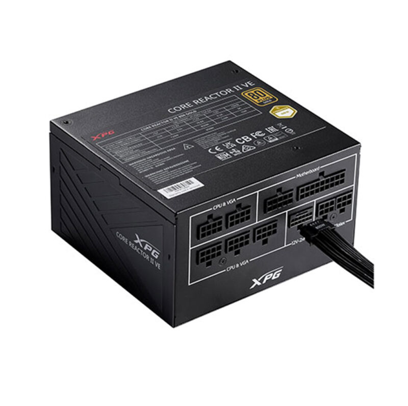 پاور کامپیوتر گیمینگ ای دیتا ایکس پی جی 750 وات مدل POWER ADATA XPG GAMING CORE REACTOR II VE 750W