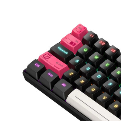 کیبورد گیمینگ اونیکوما مدل ONIKUMA G55 RGB, مکانیکال سوئیچ قهوه ای, TENKEYLESS