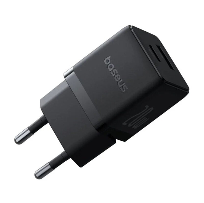 شارژر دیواری 20 وات بیسوس مدل BASEUS PALM FAST CHARGER C+U 20W EU