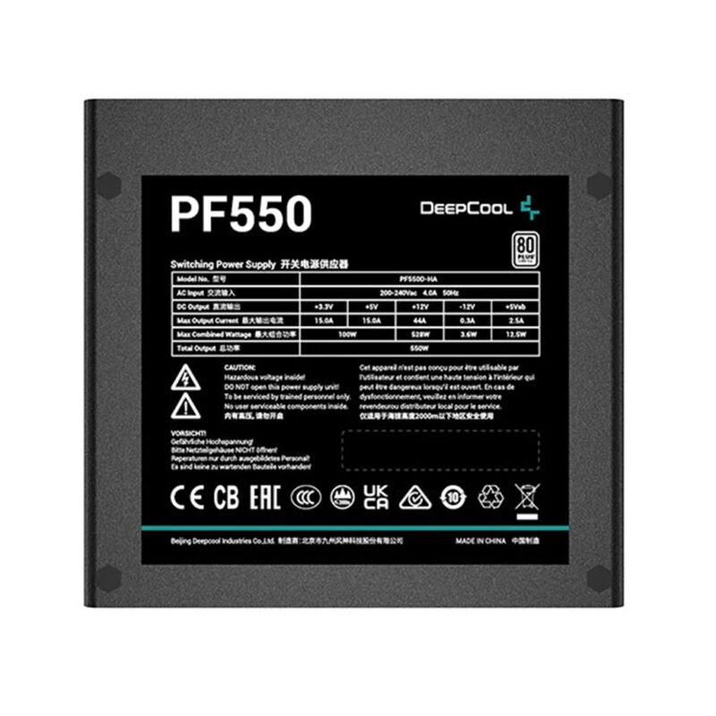 منبع تغذیه کامپیوتر دیپ کول مدل DEEPCOOL PF550