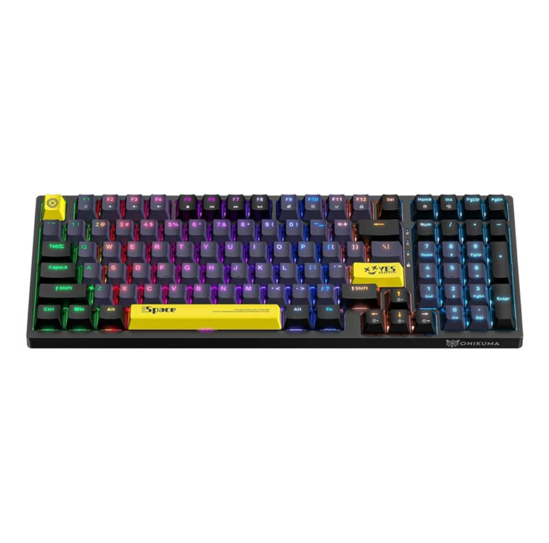 کیبورد گیمینگ اونیکوما مدل ONIKUMA G38 RGB, سوئیچ مکانیکال قهوه ای, TENKEYLESS