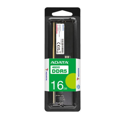 رم دسکتاپ تک کاناله 16 گیگابایتی ای دیتا مدل ADATA 16GB  4800MHZ DDR5 U-DIMM