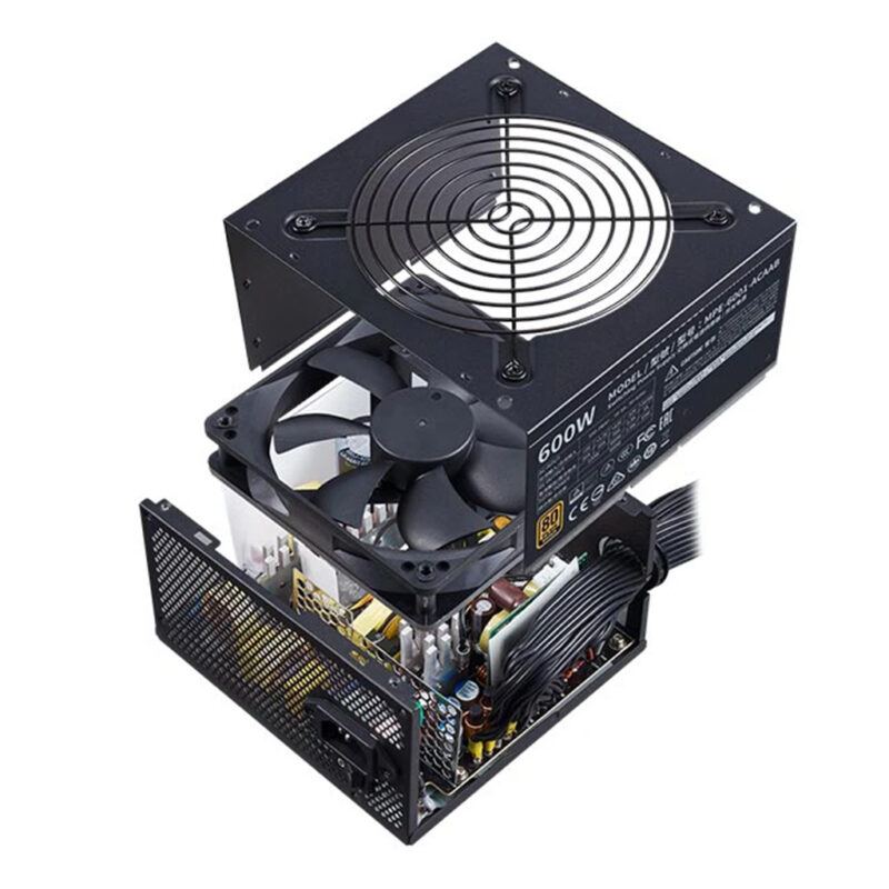 منبع تغذیه کامپیوتر کولرمستر مدل COOLER MASTER MWE BRONZE 600-V2
