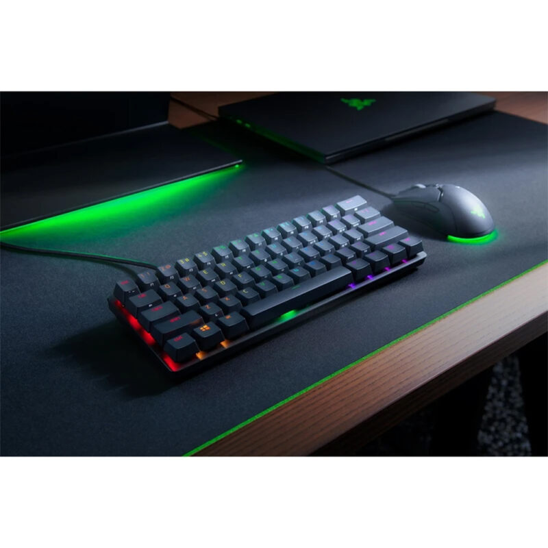 کیبورد گیمینگ ریزر مدل RAZER HUNTSMAN MINI LINEAR OPTICAL SWITCH