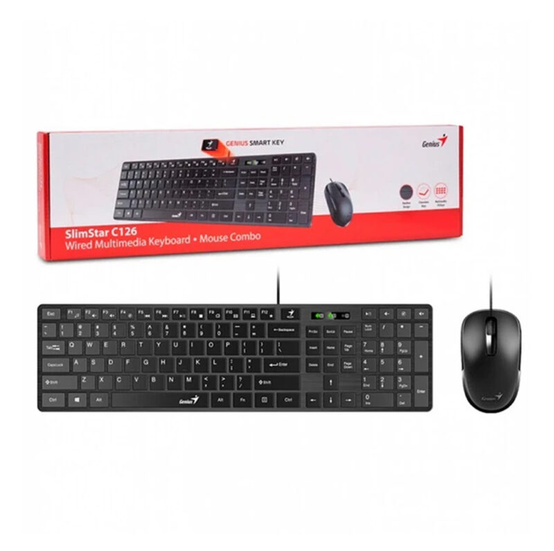 کیبورد و موس جنیوس مدل GENIUS KM-SLIM STAR C126