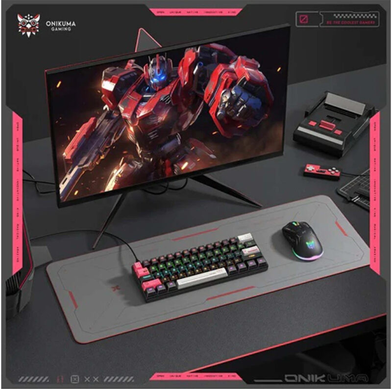 کیبورد گیمینگ اونیکوما مدل ONIKUMA G55 RGB, مکانیکال سوئیچ قهوه ای, TENKEYLESS