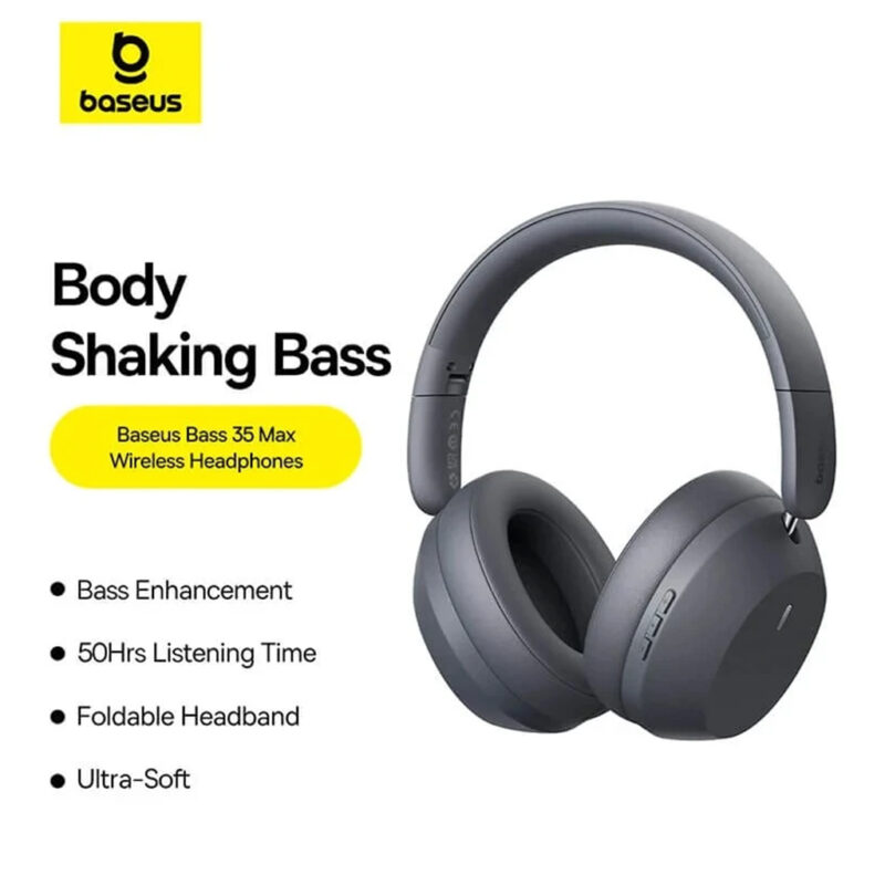 هدست بی سیم بلوتوثی بیسوس مدل BASEUS BASS 35 MAX