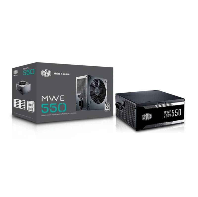 منبع تغذیه کامپیوتر کولر مستر مدل COOLER MASTER MWE WHITE 550