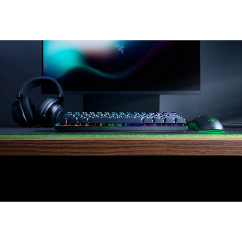 کیبورد گیمینگ ریزر مدل RAZER HUNTSMAN MINI LINEAR OPTICAL SWITCH