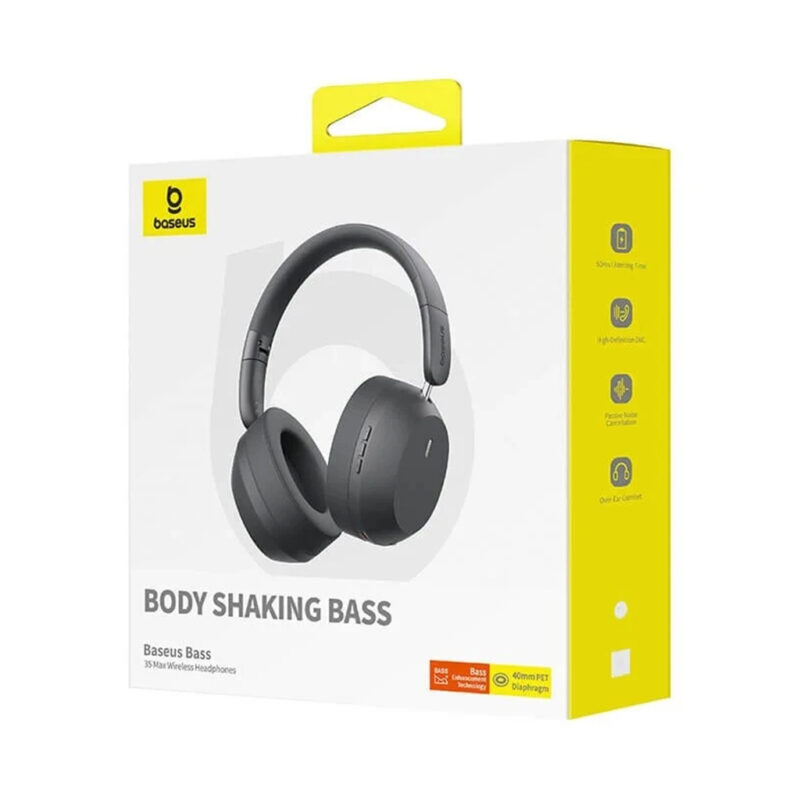 هدست بی سیم بلوتوثی بیسوس مدل BASEUS BASS 35 MAX