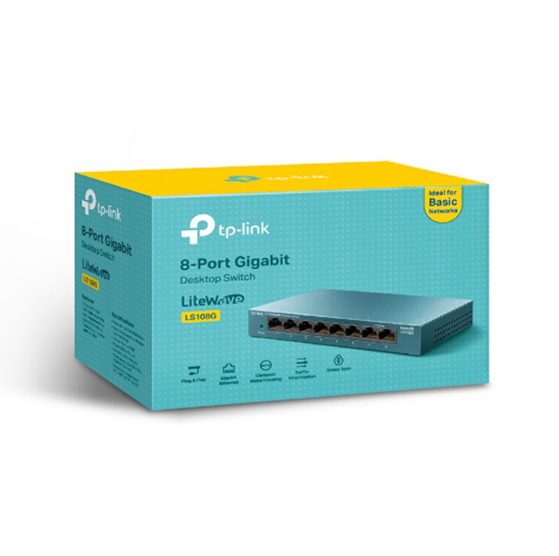 سوئیچ 8 پورت تی پی لینک مدل TPLINK LS108G