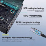 شارژر دیواری بیسوس مدل BASEUS GAN2 PRO 100W به همراه کابل تبدیل USB-C