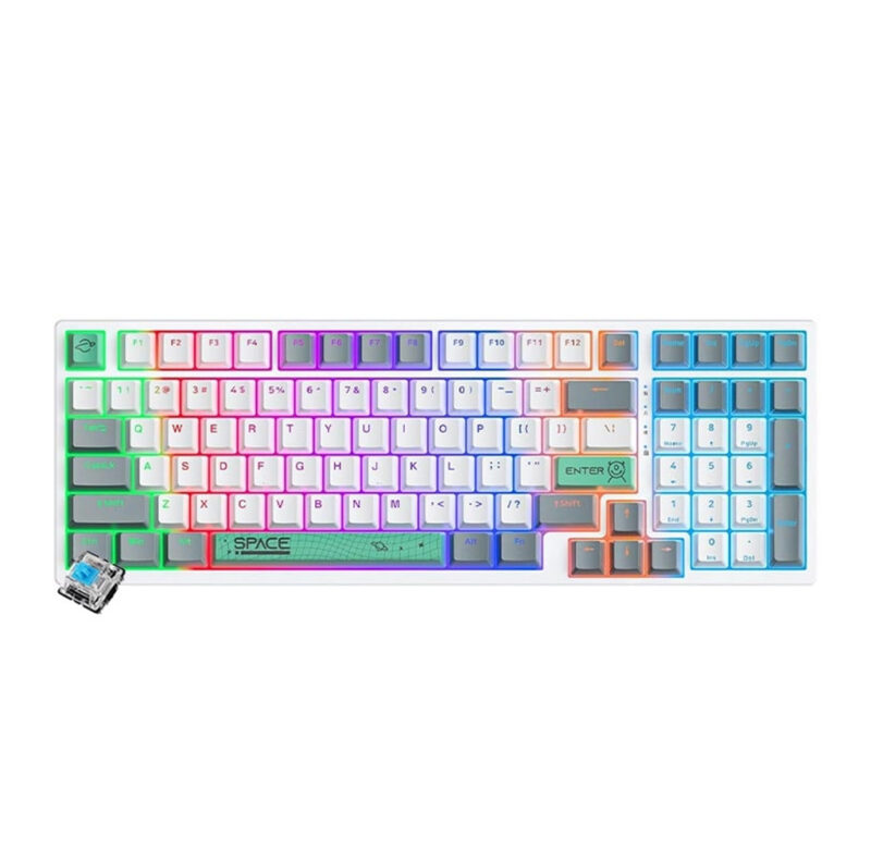 کیبورد گیمینگ اونیکوما مدل ONIKUMA G38 RGB, سوئیچ مکانیکال قهوه ای, TENKEYLESS