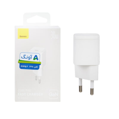 شارژر دیواری 30 وات بیسوس مدل BASEUS CUBE PRO FAST CHARGER IC 30W EU