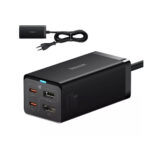 شارژر رومیزی 67 وات و هاب بیسوس مدل GAN5 PRO DESKTOP FAST CHARGER 1C+2C+HDMI 67W