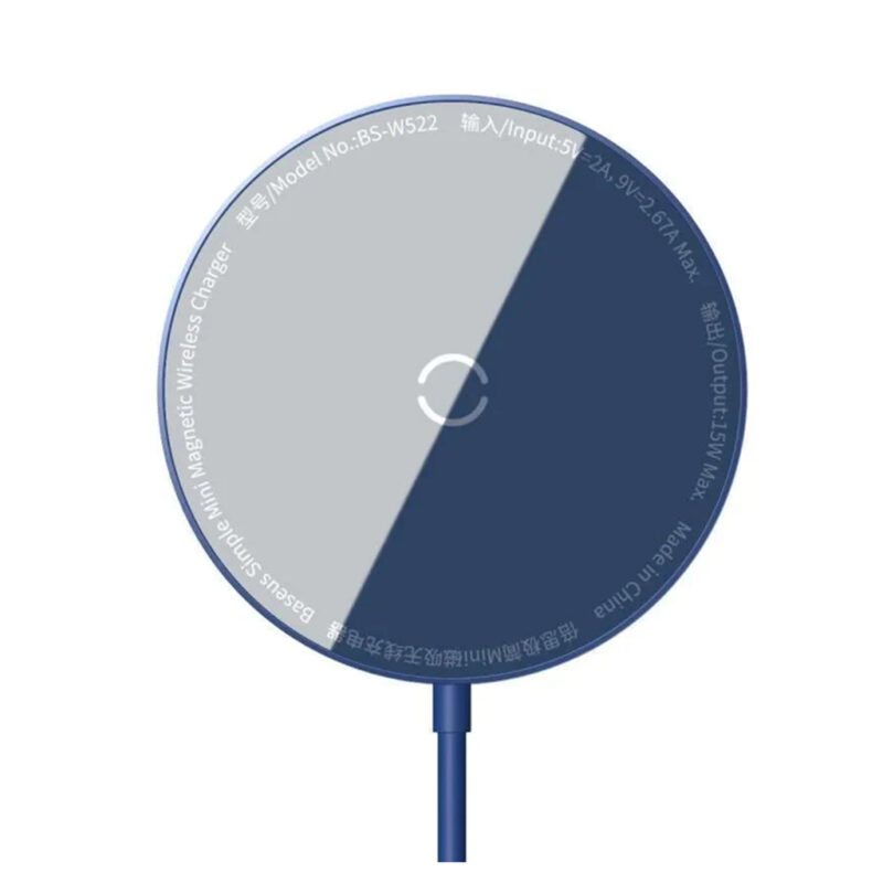 شارژر بی سیم بیسوس مدل BASEUS SIMPLE MINI3 MAGNETIC WIRELESS CHARGER 15W