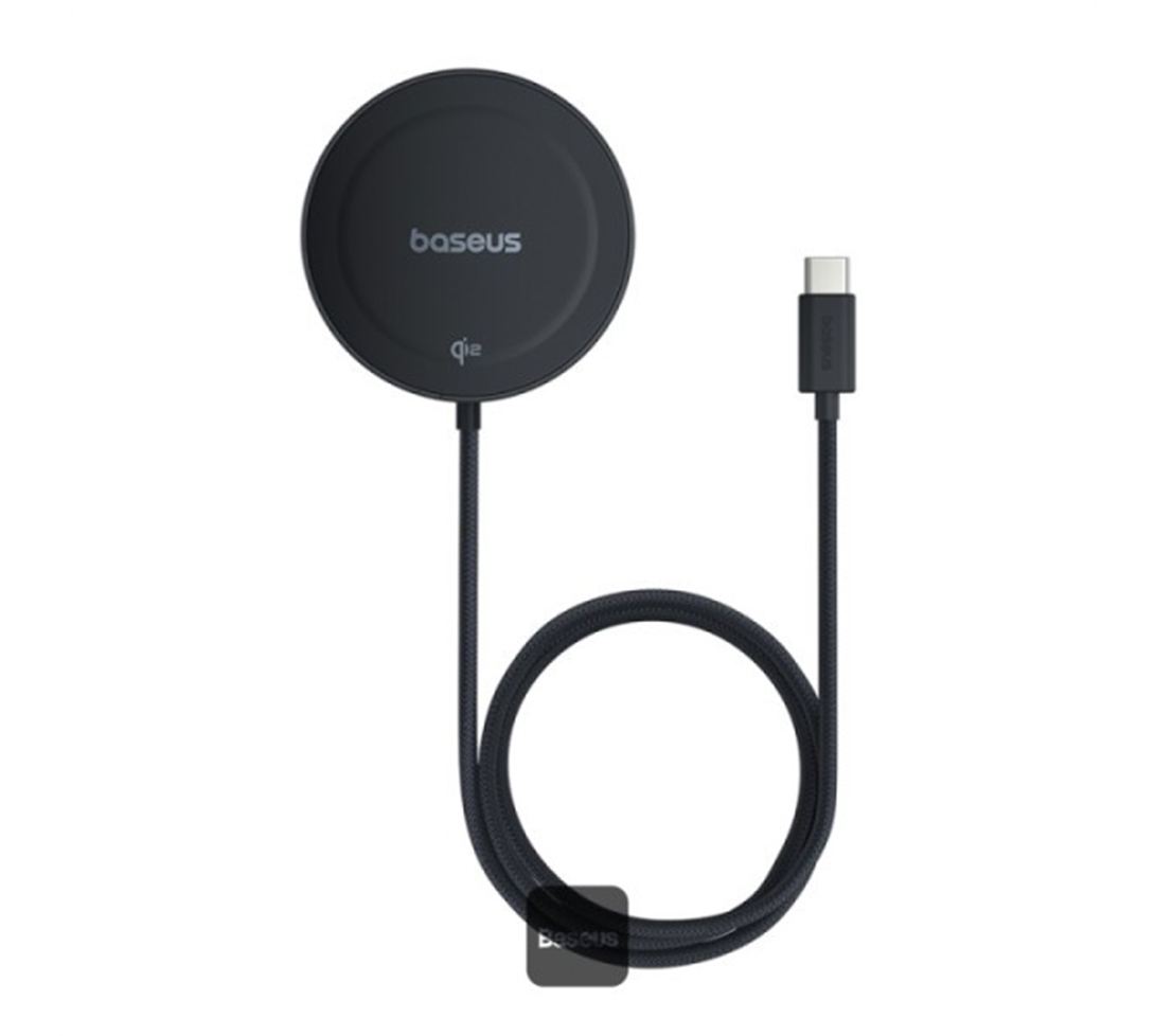 شارژر بی سیم 15 وات بیسوس مدل BASEUS MAGNETIC WIRELESS CHARGING STAND QI2 15W