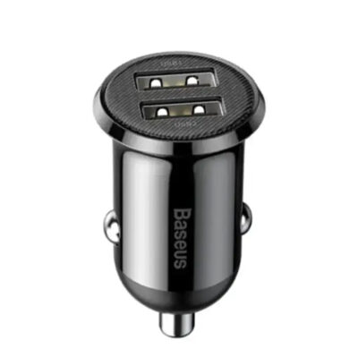 شارژر فندکی 24 وات بیسوس مدل BASEUS GRAIN PRO U+U 4.8A CAR CHARGER 24W