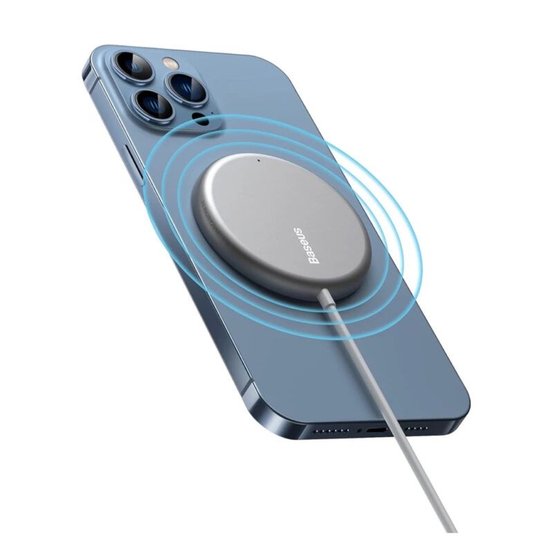 شارژر بی سیم بیسوس مدل BASEUS SIMPLE MINI3 MAGNETIC WIRELESS CHARGER 15W