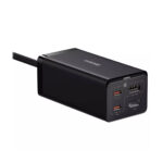 شارژر رومیزی 67 وات و هاب بیسوس مدل GAN5 PRO DESKTOP FAST CHARGER 1C+2C+HDMI 67W