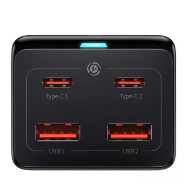 شارژر رومیزی 100 وات بیسوس مدل BASEUS GAN3 PRO DESKTOP POWERSTRIP AC+2U+2C 100W