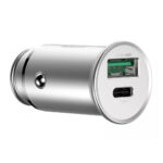 شارژر فندکی 30 وات بیسوس مدل BASEUS CIRCULAR METAL A+C PPS CAR CHARGER 30W