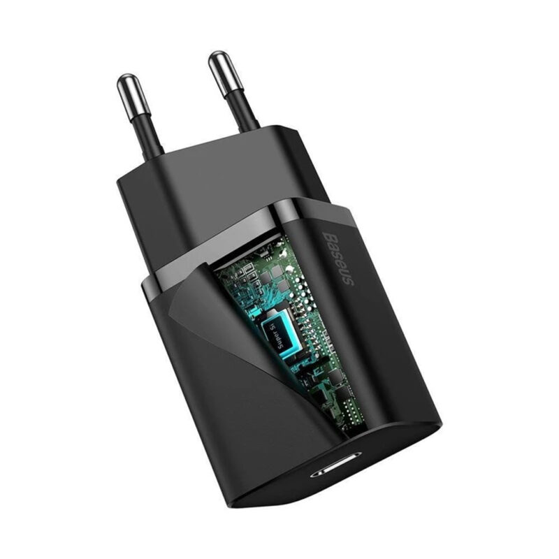 شارژر دیواری 20 وات بیسوس مدل BASEUS SUPER SI QUICK CHARGER 1C 20W EU