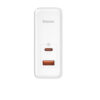 شارژر دیواری 100 وات بیسوس مدل BASEUS GAN5 PRO FAST CHARGER C+U 100W EU