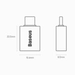 مبدل USB-C به USB3.1 بیسوس مدل BASEUS INGENUITY SERIES MINI OTG ADAPTOR