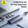 هاب 4 پورت USB-C بیسوس مدل BASEUS BS-OH109