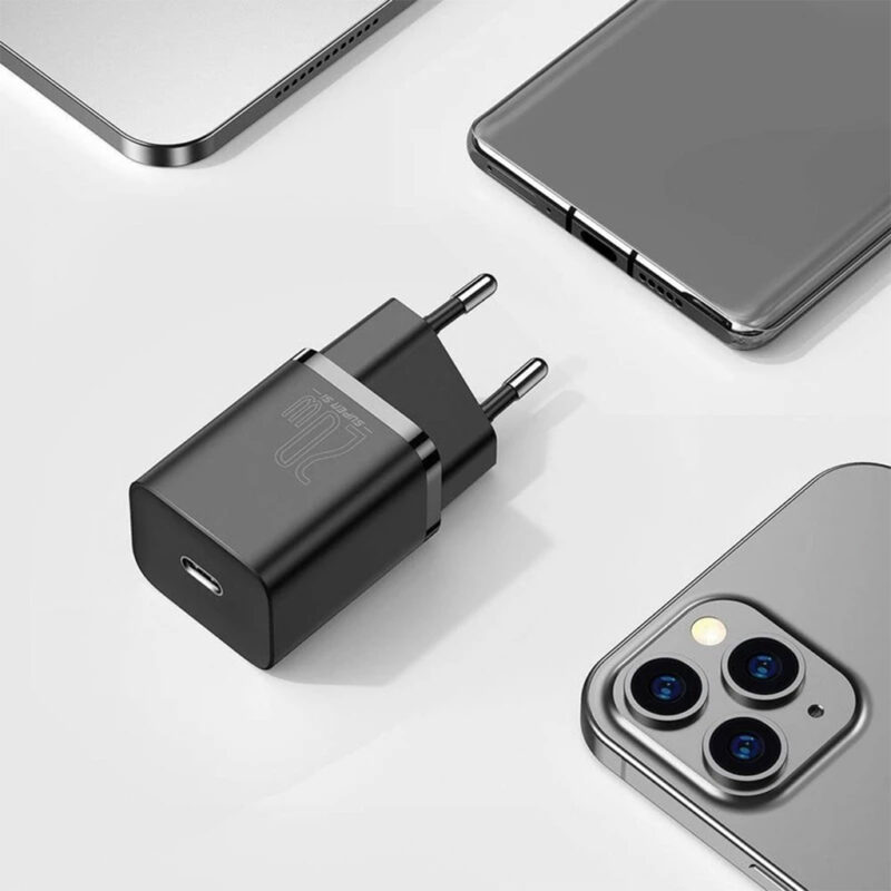 شارژر دیواری 20 وات بیسوس مدل BASEUS SUPER SI QUICK CHARGER 1C 20W EU