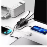 شارژر رومیزی 100 وات بیسوس مدل BASEUS GAN3 PRO DESKTOP POWERSTRIP AC+2U+2C 100W