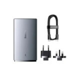 شارژر دیواری دو پورت و 65 وات بیسوس مدل BASEUS GAN5 PRO ULTRA SLIM