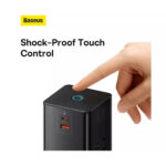 شارژر دیواری و آداپتور برق سوپر فست شارژ 65 وات با کابل تایپ سی جمع شونده بیسوس مدل BASEUS POWERCOMBO DIGITAL POWER STRIP