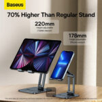 پایه نگهدادنده موبایل بیسوس مدل BASEUS DESKTOP BIAXIAL FOLDABLE METAL STAND