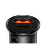 شارژر فندکی 30 وات بیسوس مدل BASEUS CIRCULAR METAL A+C PPS CAR CHARGER 30W