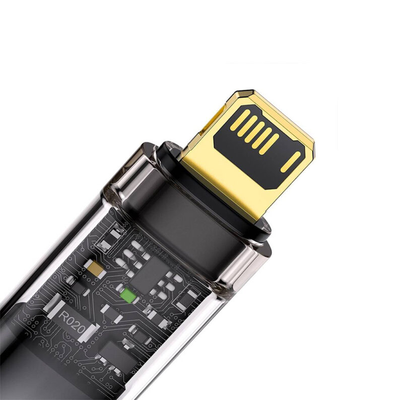 کابل لایتنینگ هوشمند بیسوس مدل BASEUS AUTO POWER OFF FAST CHARGING CABLE به طول 1 متر