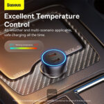 شارژر فندکی فست شارژ 40 وات بیسوس مدل BASEUS USB-C+USB-C CAR CHARGER 40W