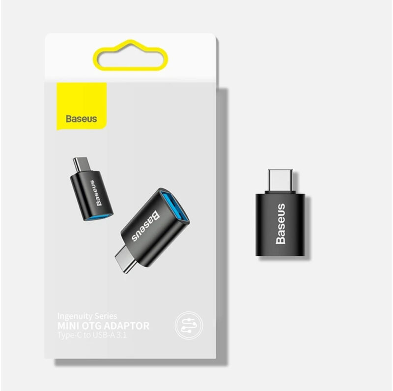 مبدل USB-C به USB3.1 بیسوس مدل BASEUS INGENUITY SERIES MINI OTG ADAPTOR